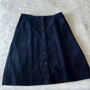 Talbots Corduroy Skirt NWT